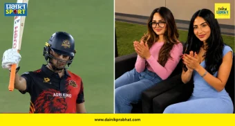 Abhishek Sharma Girlfriend : २६ चेंडूंत ७७ धावांची तुफानी फटकेबाजी! अभिषेकचा मैदानात राडा अन् कथित गर्लफ्रेंड 'लैला'चा PHOTO व्हायरल