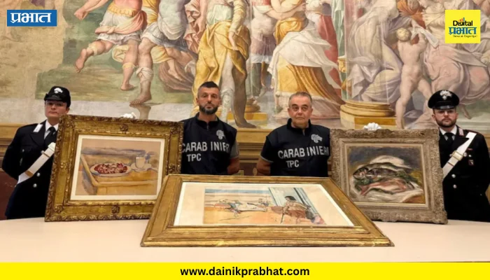 Italy : चोरीला गेलेल्या कलाकृती इटली पोलिसांनी मिळवल्या; किंमत ऐकून उडतील होश !