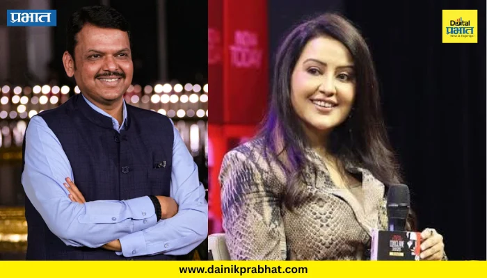 Amruta Fadnavis : “फडणवीसांना महाराष्ट्राचीच सेवा करू द्या, त्यांना दिल्लीत का पाठवताय?”; अमृता फडणवीसांचं विधान चर्चेत !