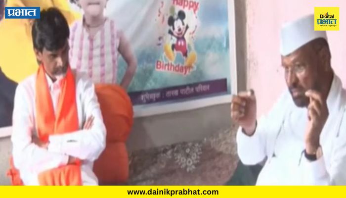 Abdul Sattar met Manoj Jarange : ‘मित्र म्हणून आलोय’; अब्दुल सत्तारांनी घेतली मनोज जरांगेंची भेट, 'या' मुद्यावर झाली चर्चा