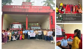 Pune : पुण्यात NSS स्वयंसेवकांनी अग्निशमन जवानांना बांधल्या राख्या; कात्रज केंद्रात अनोख्या पद्धतीने रक्षाबंधन