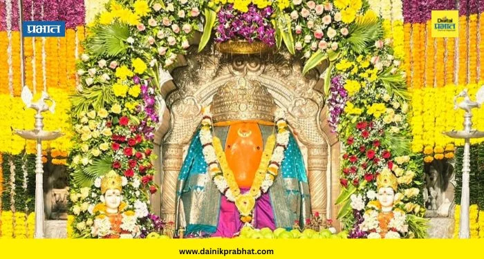 Ozar News : संकष्टी चतुर्थी दिनी दीड लाख भाविकांनी घेतले श्री विघ्नहराचे दर्शन