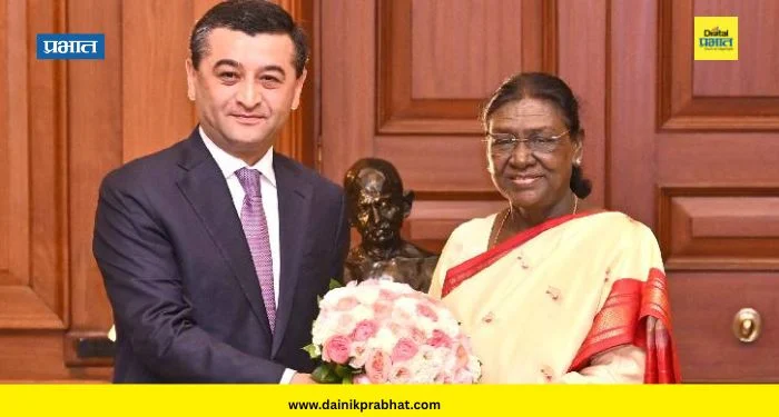 Droupadi Murmu : उझबेकिस्तानच्या परराष्ट्र मंत्र्यांनी घेतली राष्ट्रपती द्रौपदी मुर्मू यांची भेट