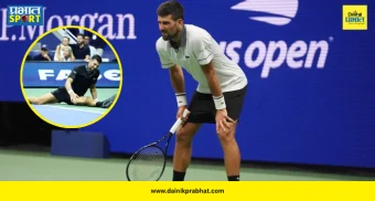 Novak Djokovic Exit : २० वर्षांत पहिल्यांदाच घडलं! २४ ग्रँडस्लॅम जिंकणारा दिग्गज पहिल्याच फेरीत बाहेर; म्हणाला, सलग उलट्या अन् शरीराने...