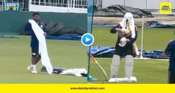 Pant Towel Video : श्रीलंकेतील कडक उन्हावर मात करण्यासाठी ऋषभ पंतचा देसी जुगाड, VIDEO होतोय व्हायरल