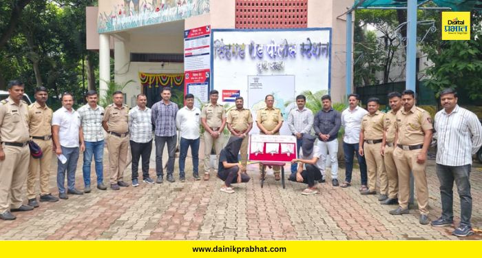 Pune crime : सिंहगड रोडवर पोलिसांची धडक कारवाई; तीन पिस्तूल, चार जिवंत काडतुसे जप्त, दोघांना अटक