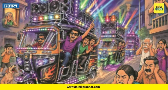 Noise Pollution: रिक्षा की चालता-फिरता डीजे? कर्णकर्कश गाणी अन् लख्ख दिव्यांमुळे नागरिक त्रस्त