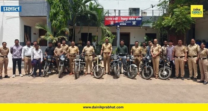 Shikrapur : फटाक्यासारखा कर्णकर्कश आवाज करणाऱ्या 22 वाहनांवर शिक्रापूर पोलिसांची कारवाई