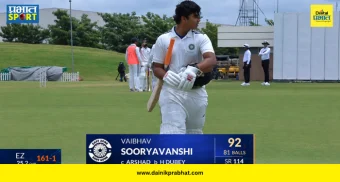Vaibhav Sooryavanshi Record : अवघ्या ८ धावांनी हुकले शतक, पण रचला मोठा इतिहास! वैभव सूर्यवंशीने दुलीप ट्रॉफीत मोडला ५७ वर्षे जुना विक्रम