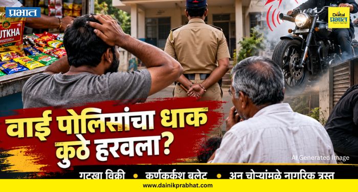 Wai Crime News: वाई पोलिसांचा धाक कुठे हरवला? गुटखा विक्री, कर्णकर्कश बुलेट अन् चोऱ्यांमुळे नागरिक त्रस्त