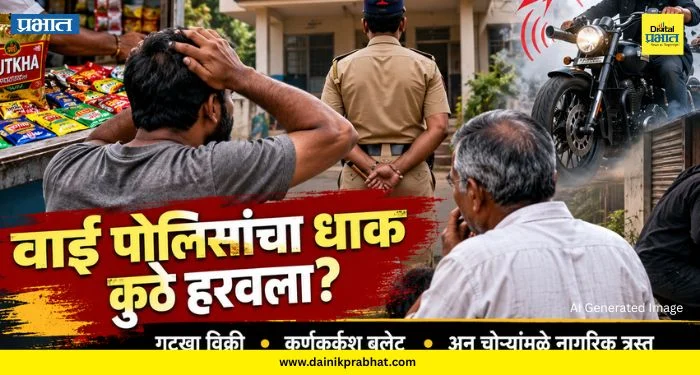 Wai Crime News: वाई पोलिसांचा धाक कुठे हरवला? गुटखा विक्री, कर्णकर्कश बुलेट अन् चोऱ्यांमुळे नागरिक त्रस्त