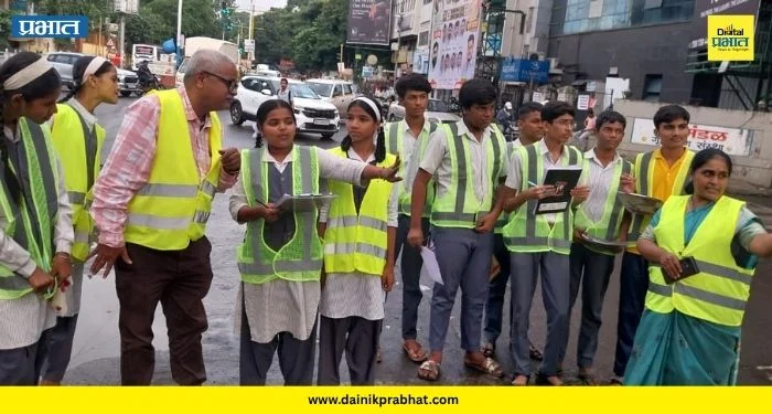 Pune News : विद्यार्थ्यांनी घेतला ‘रस्ता सुरक्षा ऑडिटर’ होण्याचा धडा; सरिता विद्यालय व सुंदराबाई राठी हायस्कूलमध्ये रस्ता सुरक्षा जनजागृती अभियान