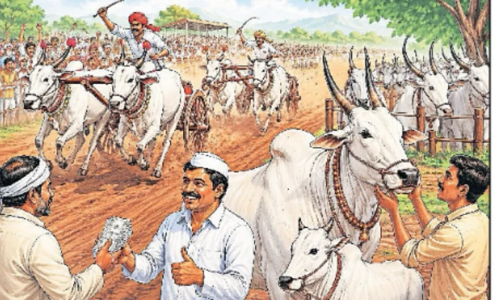 Maval News : मावळात बैलगाडा शर्यतींमुळे खिलार गोवंशाला नवसंजीवनी
