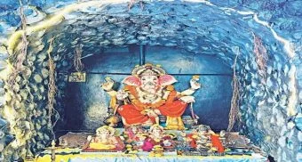 Pune District : राजुरीत प्राचीन संस्कृतीचा जागर; गुहेत विराजमान विघ्नहर्ता