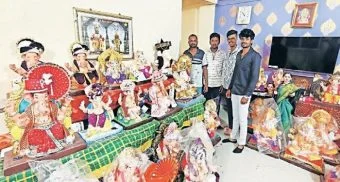 Pune District : गणेश मूर्तींच्या किमतीत सुमारे 30 टक्के वाढ