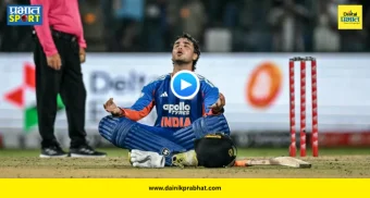 Abhishek Sharma Celebration : ३० चेंडूंत शतकी धमाका अन् मैदानावरच घातलं पद्मासन! अभिषेकच्या 'शिवमुद्रा' सेलिब्रेशनने वेधलं लक्ष, पाहा VIDEO