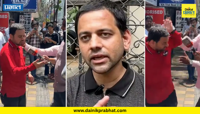 Pune Crime : ‘जीवंत राहू देणार नाही....’; टिळक रोडवर मुलाखतीदरम्यान विद्यानंद बापटांना मारहाण