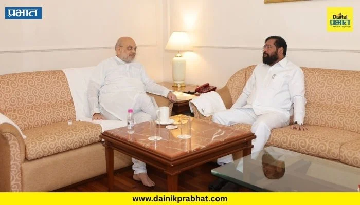 Eknath Shinde : मोठी बातमी! एकनाथ शिंदेंनी घेतली अमित शाहांची भेट; अर्धा तास चर्चा, मुंबईत काय घडलं?