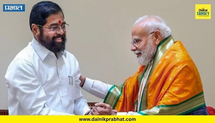 Eknath Shinde : 'मोदींच्या कार्याची उंची हिमालयासारखी, समर्पण अरबी समुद्राएवढं' ; एकनाथ शिंदेंनी गुजरातमधून दिल्या हटके शुभेच्छा