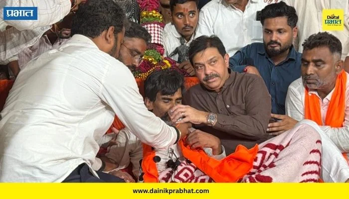 Manoj Jarange: प्रसाद लाड यांच्या चर्चेनंतरही पेच कायम; मनोज जरांगेचा उपोषण सुरूच ठेवण्याचा निर्धार