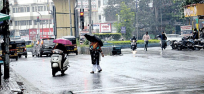 Heavy Rainfall: पावसाने शहराला झोडपले; ठिकठिकाणी साचले पाणी