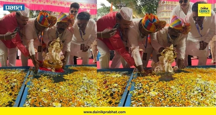 Tulshibag Ganpati : मानाचा चौथा तुळशीबाग गणपतीचे ५.३३ वाजता विसर्जन