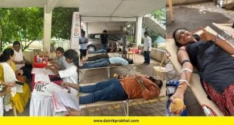 Blood Donation : खराडीत रक्तदानाला उत्स्फूर्त प्रतिसाद; 120 हून अधिक रक्तपिशव्या संकलित