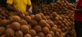 Coconut prices: गणेशोत्सवात नारळाचा ‘भाव’ वाढला; पिंपरी-चिंचवडकरांच्या सणासुदीच्या बजेटला फटका