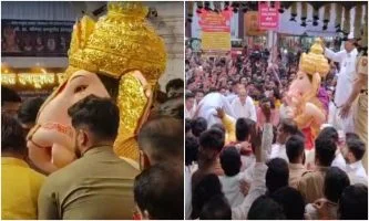 Pune Ganesh festival : पुण्यात गणेश विसर्जन मिरवणुकीचा जल्लोष ; १० हजार पोलिसांचा बंदोबस्त