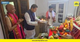 Deepak Kesarkar: “मराठवाड्याचा दुष्काळ हटू दे, सिंधुदुर्गचा विकास घडू दे!”; दीपक केसरकरांचे गणरायाला साकडे