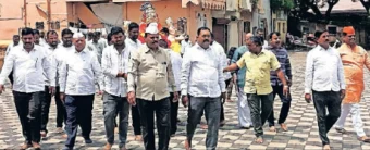 Vadgaon: वडगावमध्ये गणरायाला निरोप! दुःखद घटनांच्या पार्श्वभूमीवर गणेश मंडळांकडून विसर्जन मिरवणुका रद्द