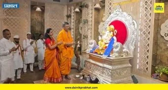 Kasba Ganpati : मानाच्या पहिल्या कसबा गणपतीची आरती संपन्न; मूर्तिकार अभिजीत धोंडफळे यांच्या हस्ते आरती