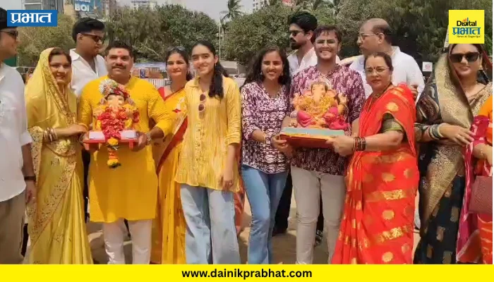 Mumbai Ganesh Visarjan: राजस्थान ते मुंबई! बाप्पाला निरोप देण्यासाठी भक्तांचा १०-१५ वर्षांचा प्रवास, गिरगाव चौपाटीवर विसर्जनाची परंपरा कायम