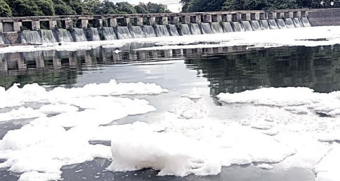 Pavana River: पवना नदी पुन्हा फेसाळली प्रदूषणाचा प्रश्न ऐरणीवर