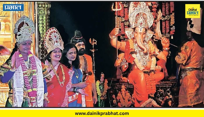 Satara: सातार्यातील गणेशोत्सवात जिवंत देखाव्यांवर भर