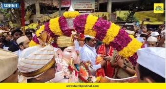 Tambdi Jogeshwari Ganpati: मानाचा दुसरा तांबडी जोगेश्वरी गणपती टिळक पुतळ्यापासून मार्गस्थ ; विसर्जन मिरवणुकीला उत्साहात सुरुवात