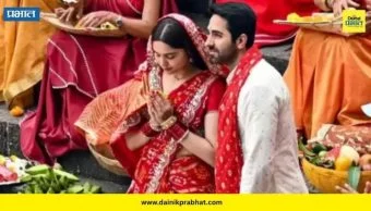 Ayushmann and Sharvari Wagh : आयुष्मान आणि शर्वरी वाघची जोडी एकत्र; खास लुकने वेधलं लक्ष