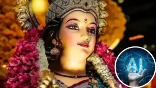 Navratri festival: यंदाच्या नवरात्रोत्सवाला आधुनिक तंत्रज्ञानाची जोड; अनेकांनी घेतली एआयची मदत