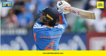 Abhishek Sharma Record : पहिल्याच षटकात षटकार ठोकत अभिषेक शर्माने रचला वर्ल्ड रेकॉर्ड! पॉल स्टर्लिंग-एव्हिन लुईसला टाकले मागे