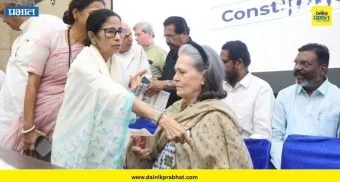 Sonia Gandhi: "खुर्ची, नेम प्लेट दोन्ही गायब..." ; युतीच्या पत्रकार परिषदेमध्ये सोनिया गांधींची एन्ट्री, उडाली एकच खळबळ
