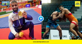 Sujeet Kalkal Gold : २-९ ने पिछाडीवर असताना शेवटच्या ५० सेकंदांत मारली बाजी! सुजीत कलकलने कुस्तीत जिंकले सुवर्ण; पाहा VIDEO
