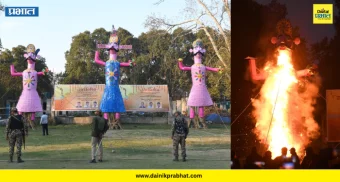Punit Balan Group : श्रीनगरमध्ये पुनीत बालन ग्रुपच्या सहकार्याने शेर-ए-काश्मीर स्टेडियमवर दसरा उत्साहात