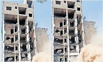 Kharadi: खराडीतील सहामजली इमारत केली जमिनदोस्त; महापालिकेची कारवाई
