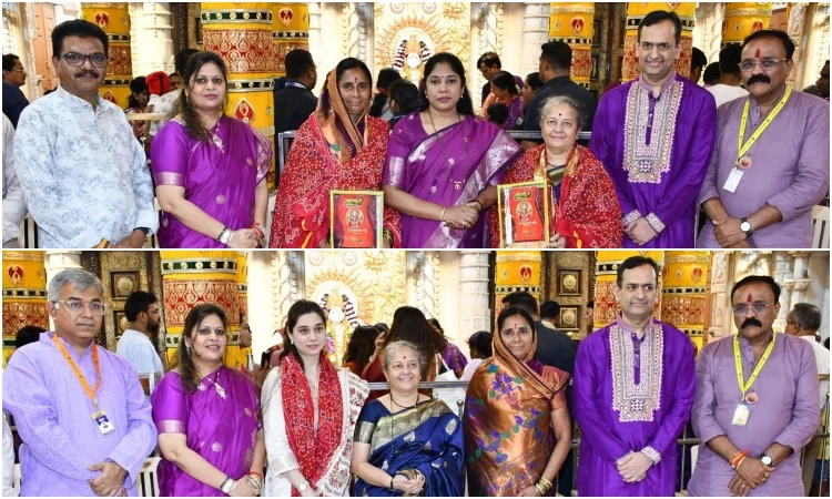 Pune : श्री महालक्ष्मी मंदिरात ‘नारी तू नारायणी’ सन्मान सोहळा; तीन कर्तृत्ववान महिलांचा गौरव