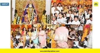 Pune Navratri Festival : महालक्ष्मी मंदिरात 108 मुलींचे कन्यापूजन