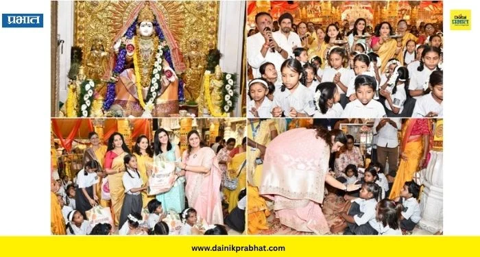 Pune Navratri Festival : महालक्ष्मी मंदिरात 108 मुलींचे कन्यापूजन