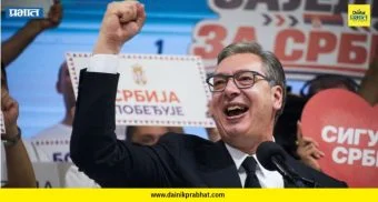 Aleksandar Vucic : सर्बियात सत्तेला विद्यार्थ्यांचे आव्हान! वुकिक यांची प्रतिष्ठा पणाला ; संसदीय निवडणुकीसाठी मतदान सुरू
