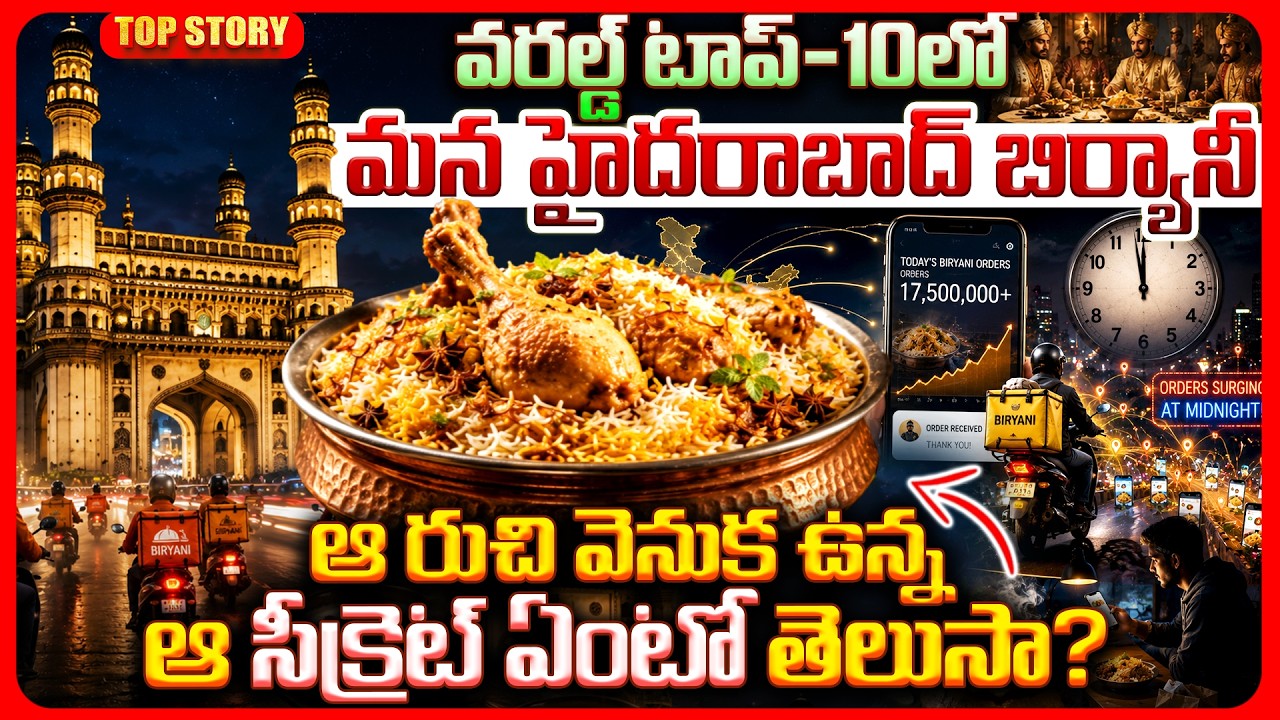 Top story:వరల్డ్ టాప్-10 లో మన హైదరాబాద్ బిర్యానీ, ఆ రుచి వెనుక ఉన్న ఆ సీక్రెట్ ఏంటో తెలుసా?