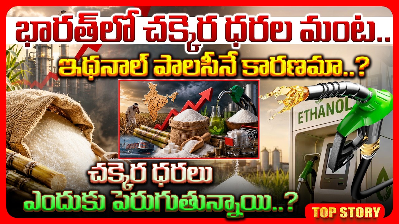 Top story: భారత్‌లో చక్కెర ధరల మంట.. ఇథనాల్ పాలసీనే కారణమా..? చక్కెర ధరలు ఎందుకు పెరుగుతున్నాయి..?