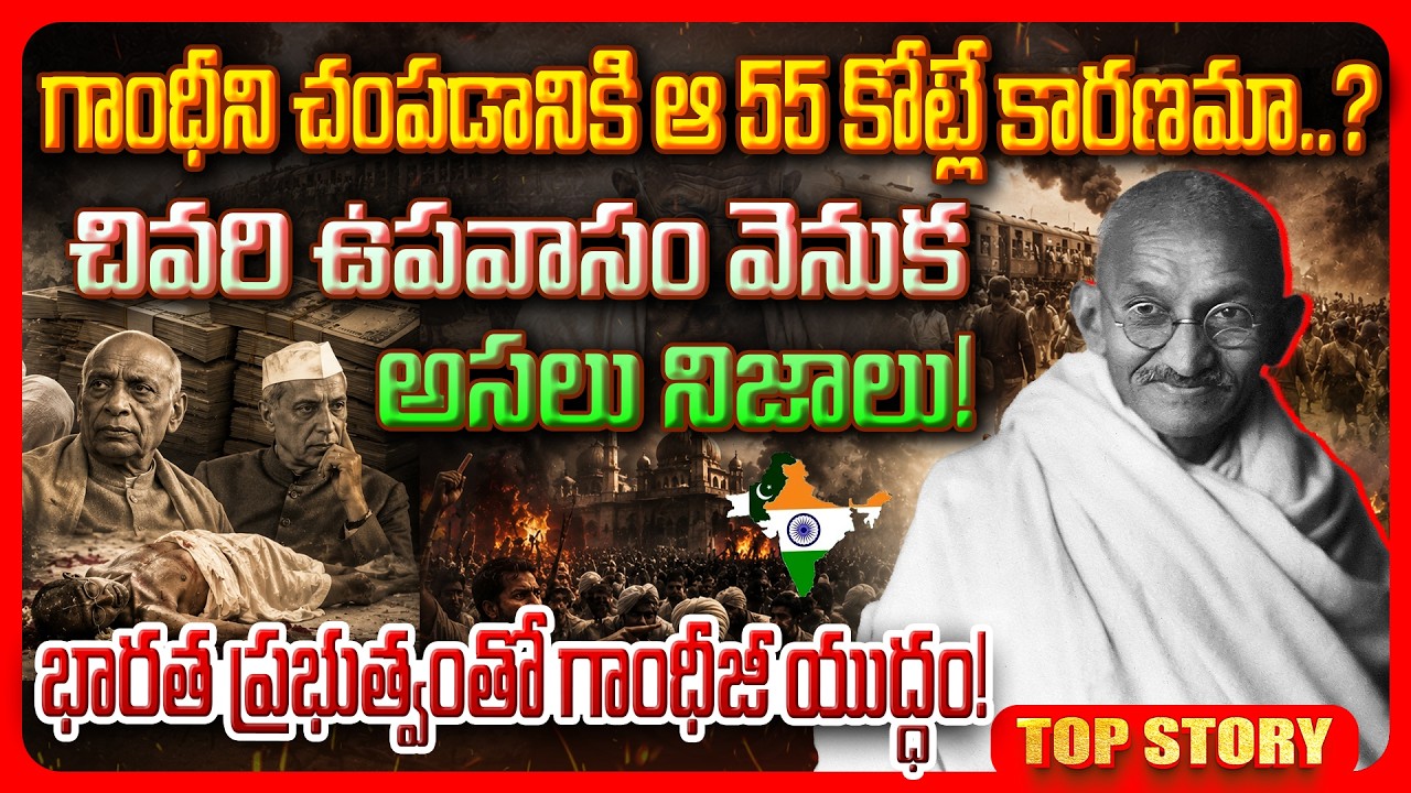 Top story: గాంధీని చంపడానికి ఆ 55 కోట్లే కారణమా..? చివరి ఉపవాసం వెనుక అసలు నిజాలు! భారత ప్రభుత్వంతో గాంధీజీ యుద్ధం!